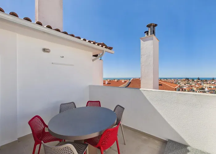 Sea View, 2 Bedroom Terrace & Garage In Sao Domingos | By Airnest Lejlighed
